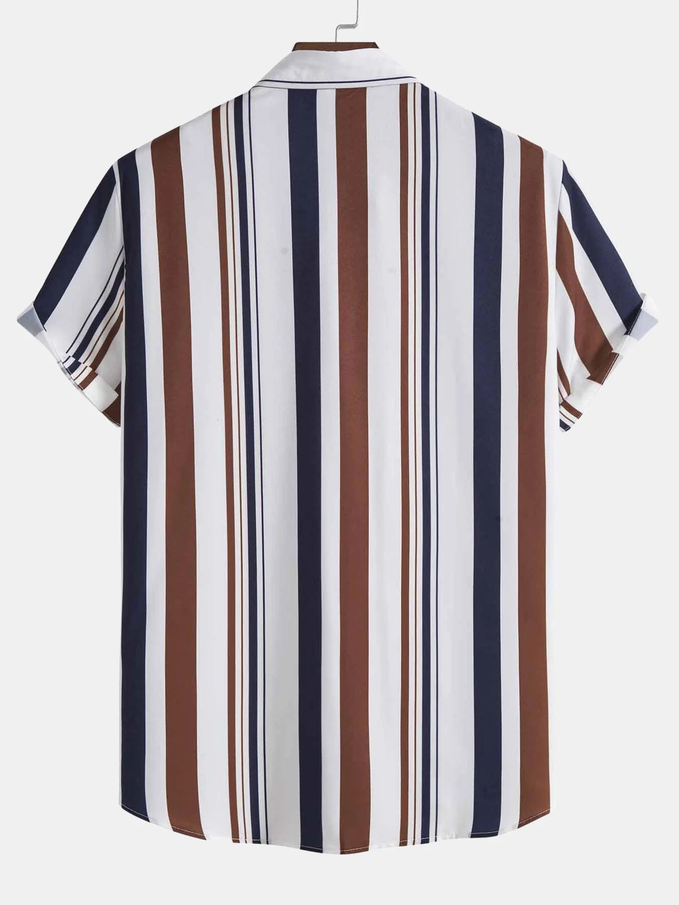 Kelvin® | Colored Striped Print Shirt & Swim Shorts - Image 3