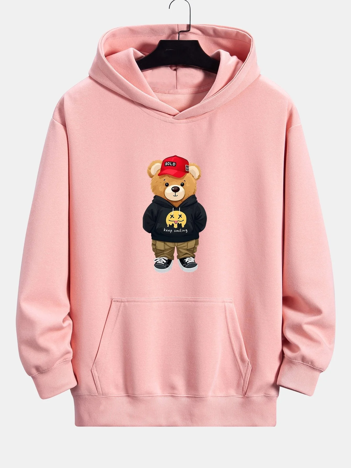 Kelvin | Hip Hop Bear Print Relax Fit Hoodie - Image 5