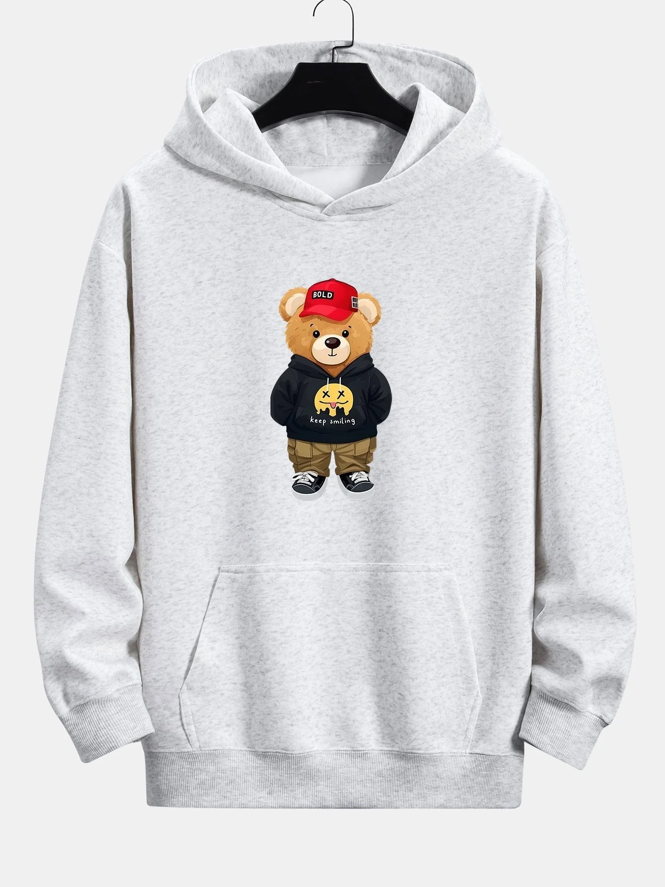 Kelvin | Hip Hop Bear Print Relax Fit Hoodie - Image 6