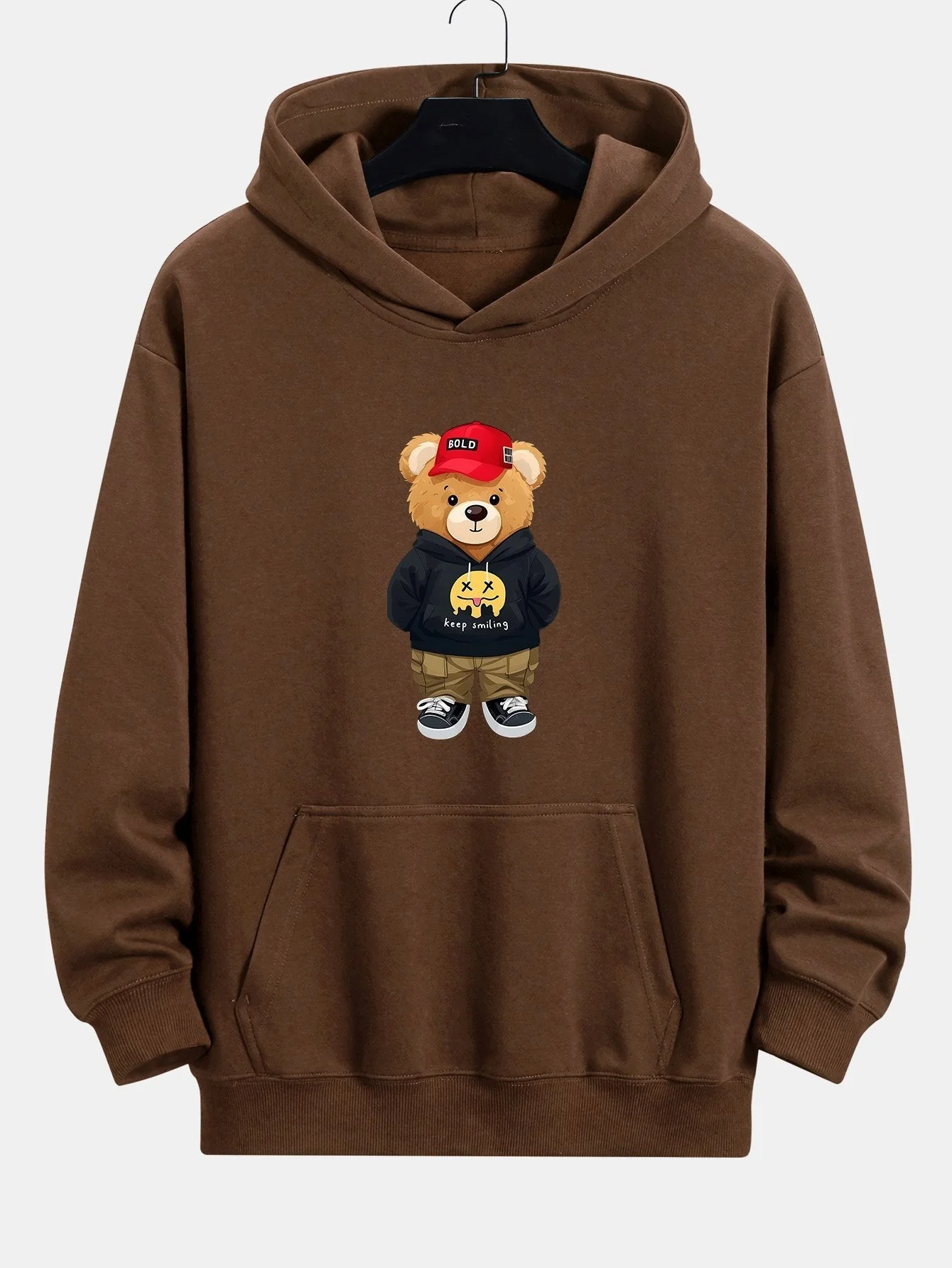 Kelvin | Hip Hop Bear Print Relax Fit Hoodie - Image 9