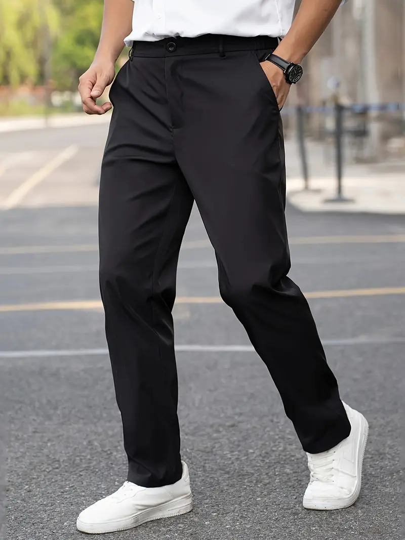 Kemper® | Solid Color Stretchy Pants For Men - Image 3