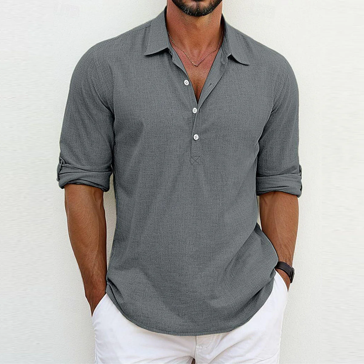 Kendal | Classic Linen Polo Shirt - Image 2