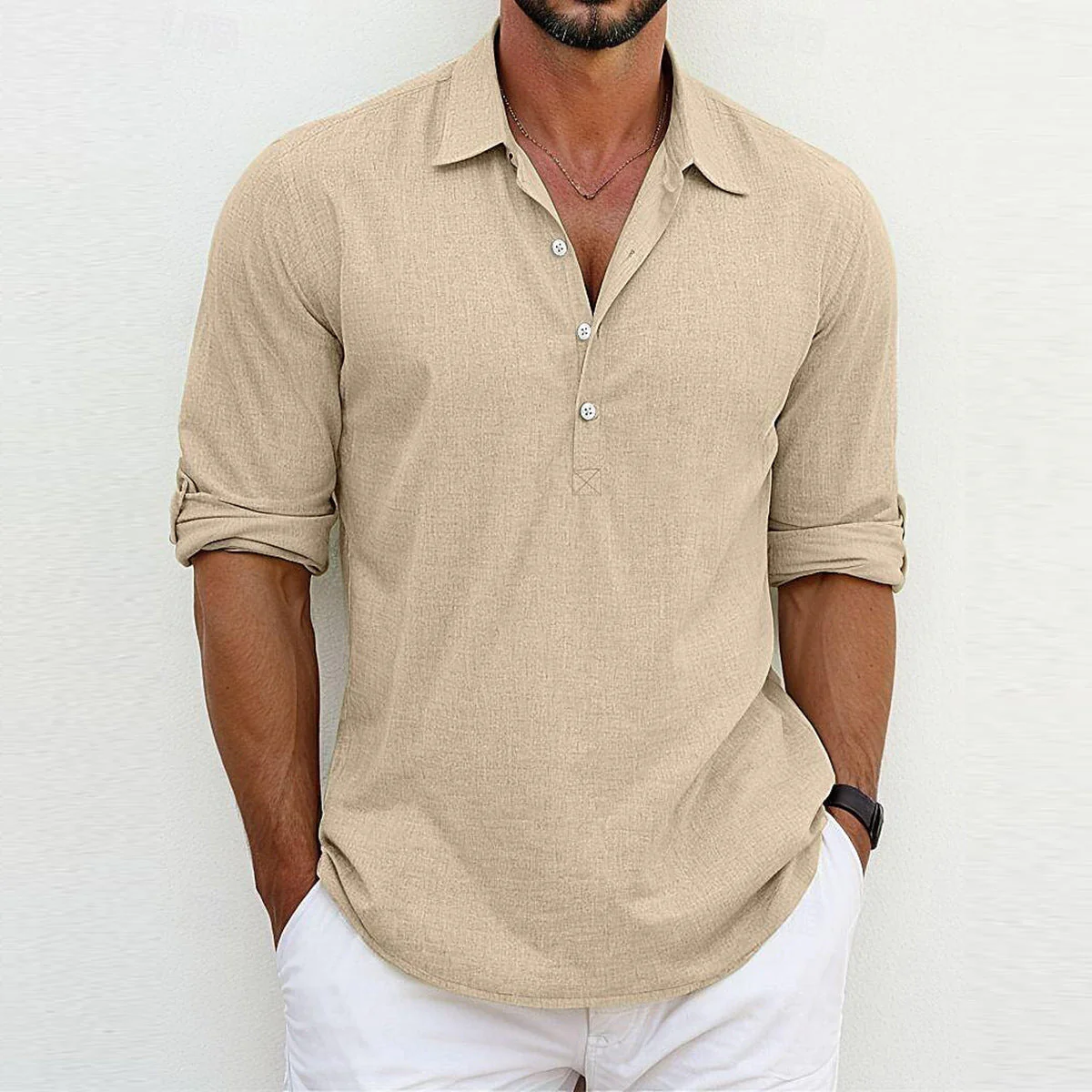 Kendal | Classic Linen Polo Shirt - Image 5