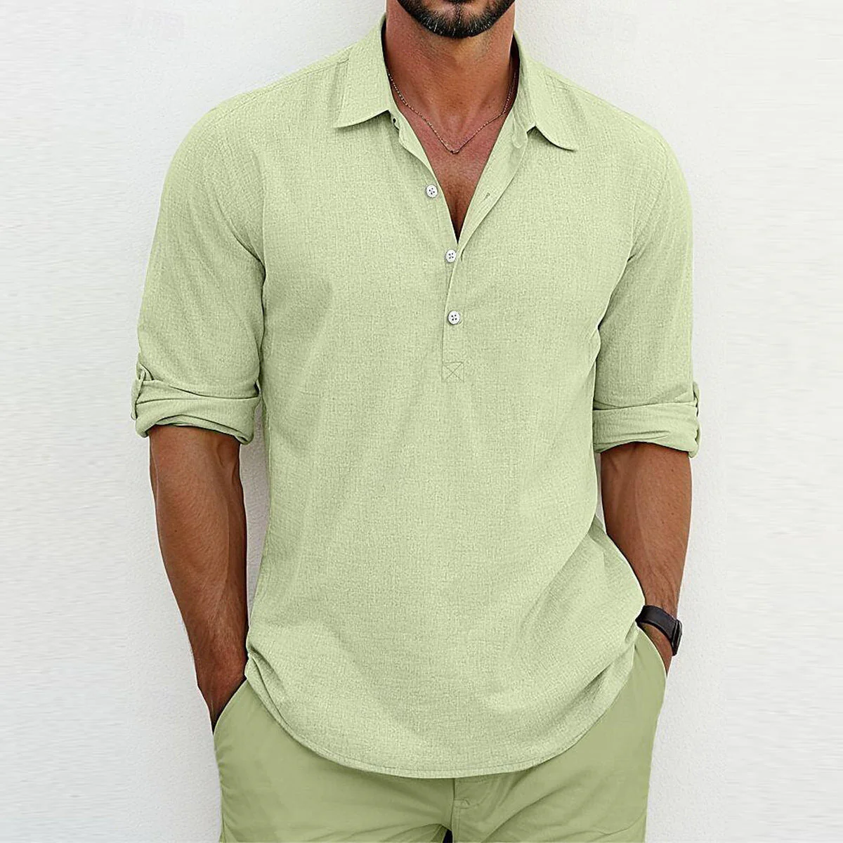 Kendal | Classic Linen Polo Shirt - Image 6