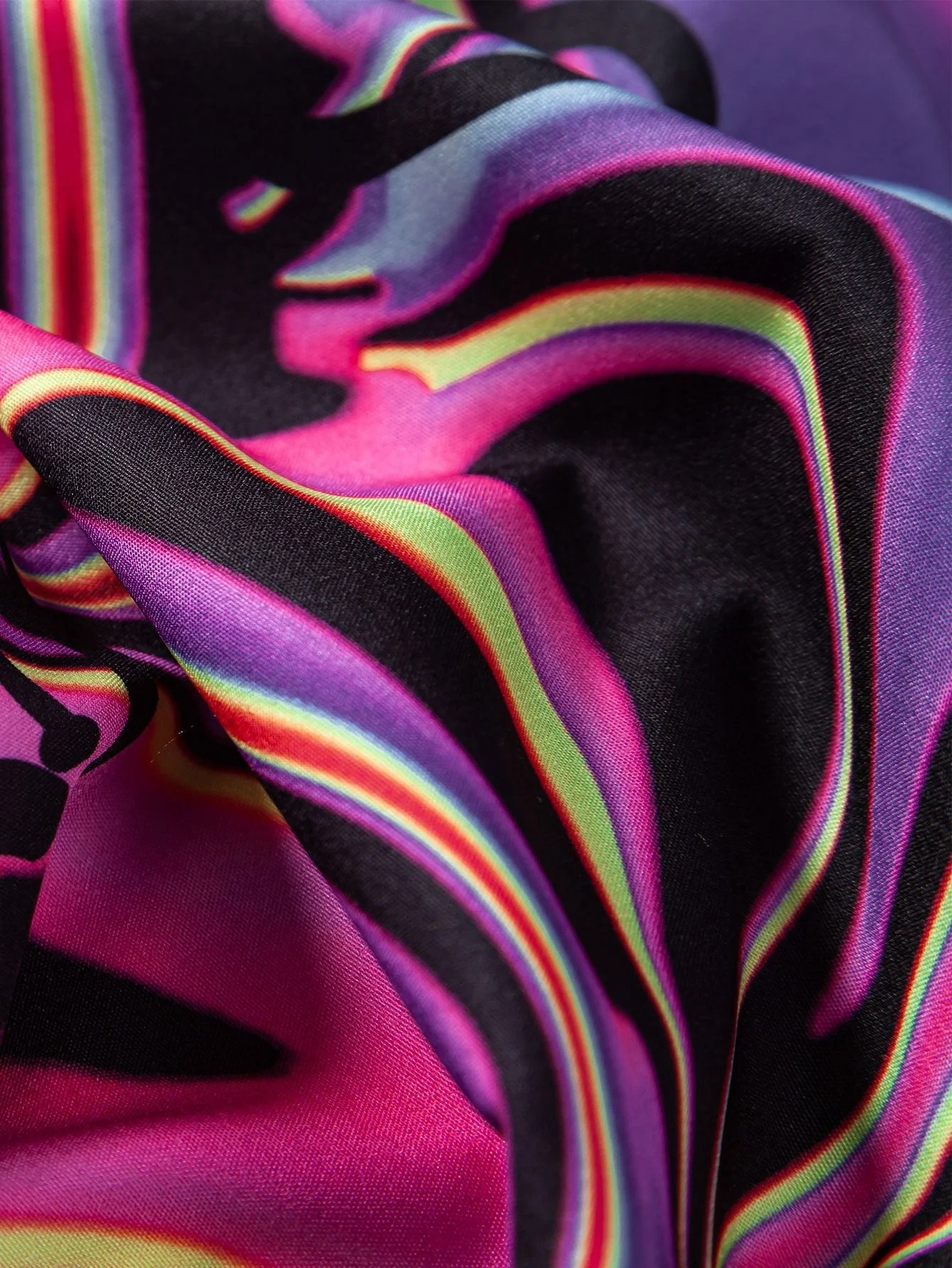 Kendrick® | Colorful Fluid Smiley Print Button Up Shirt & Shorts - Image 6