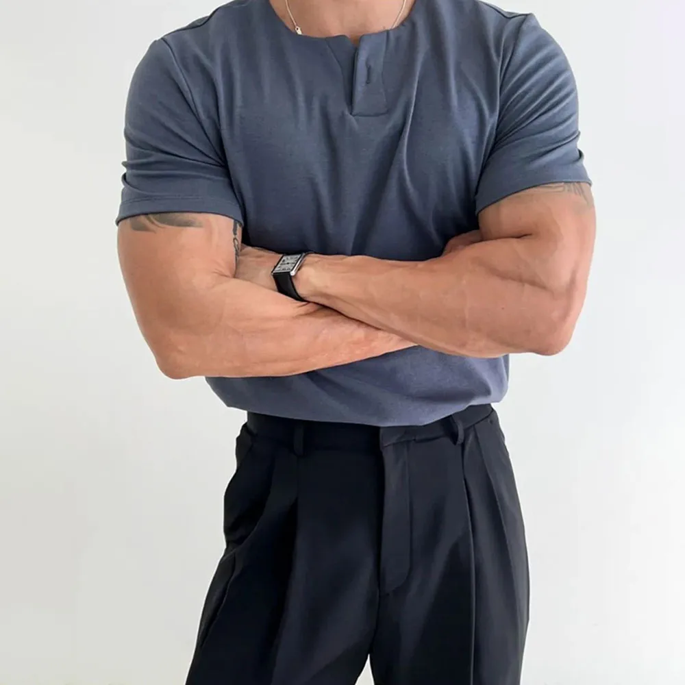 Kendyl® | Premium Henley With Buttons - Image 2
