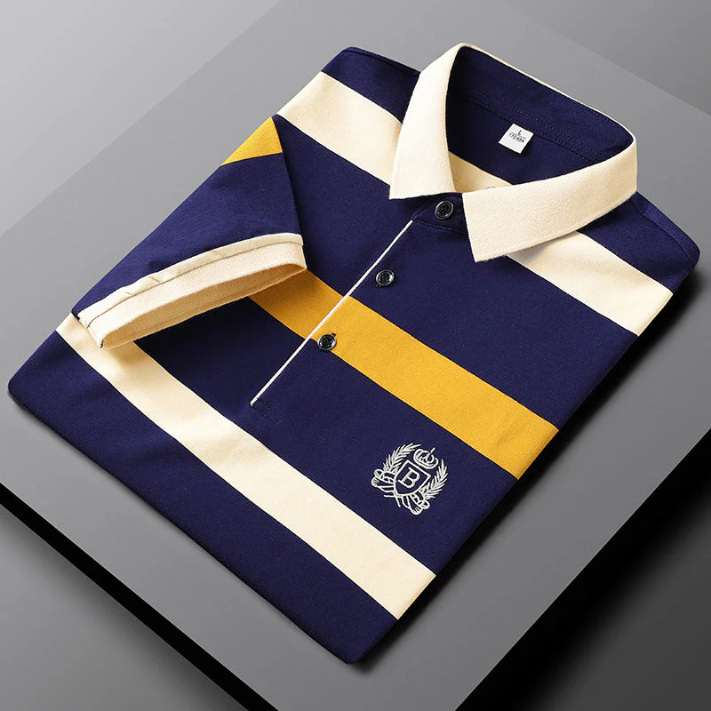 Kermit® | Striped Premium Men'S Polo - Image 2