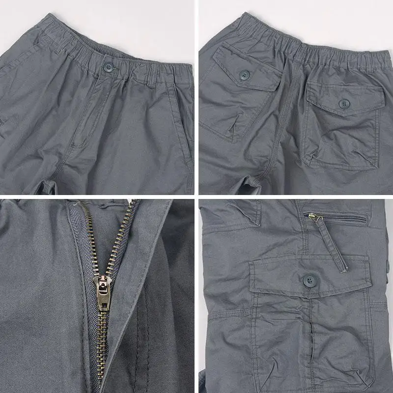 Kevin | Long Cotton Cargo Shorts - Image 11
