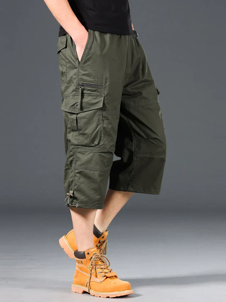 Kevin | Long Cotton Cargo Shorts - Image 5