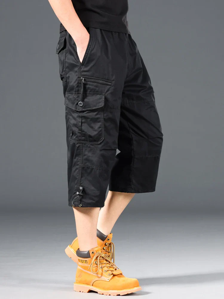 Kevin | Long Cotton Cargo Shorts - Image 7