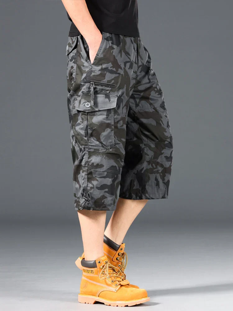 Kevin | Long Cotton Cargo Shorts - Image 8