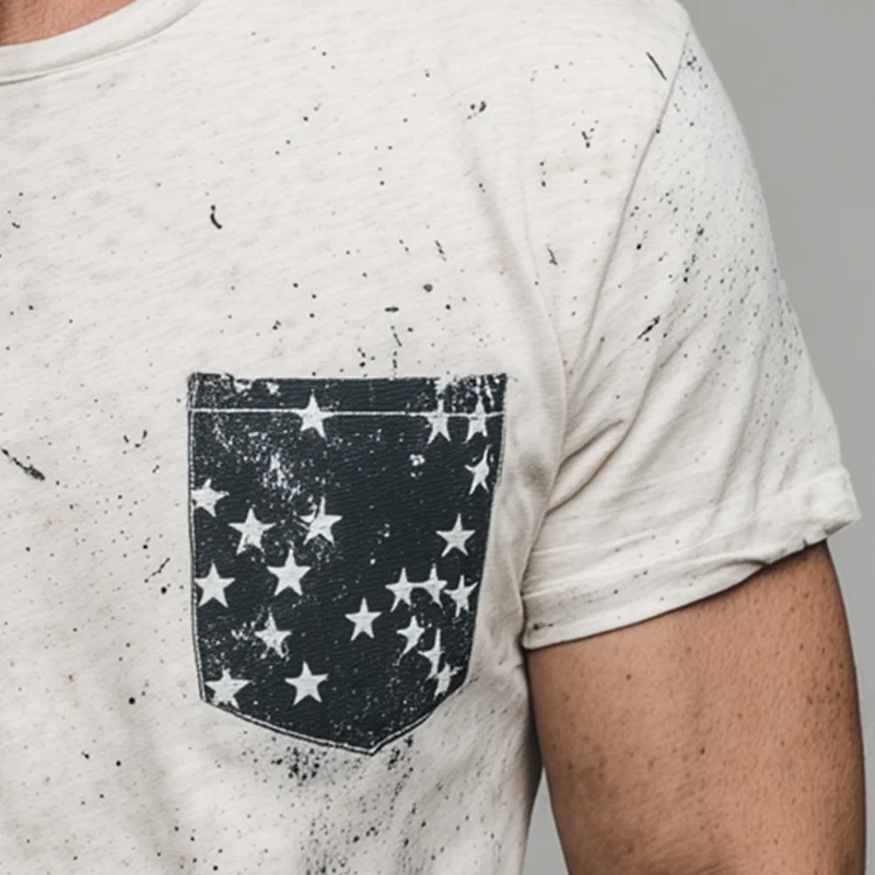 Kevin | Men'S Vintage Printed Cotton Short Sleeve T-Shirt - Image 3