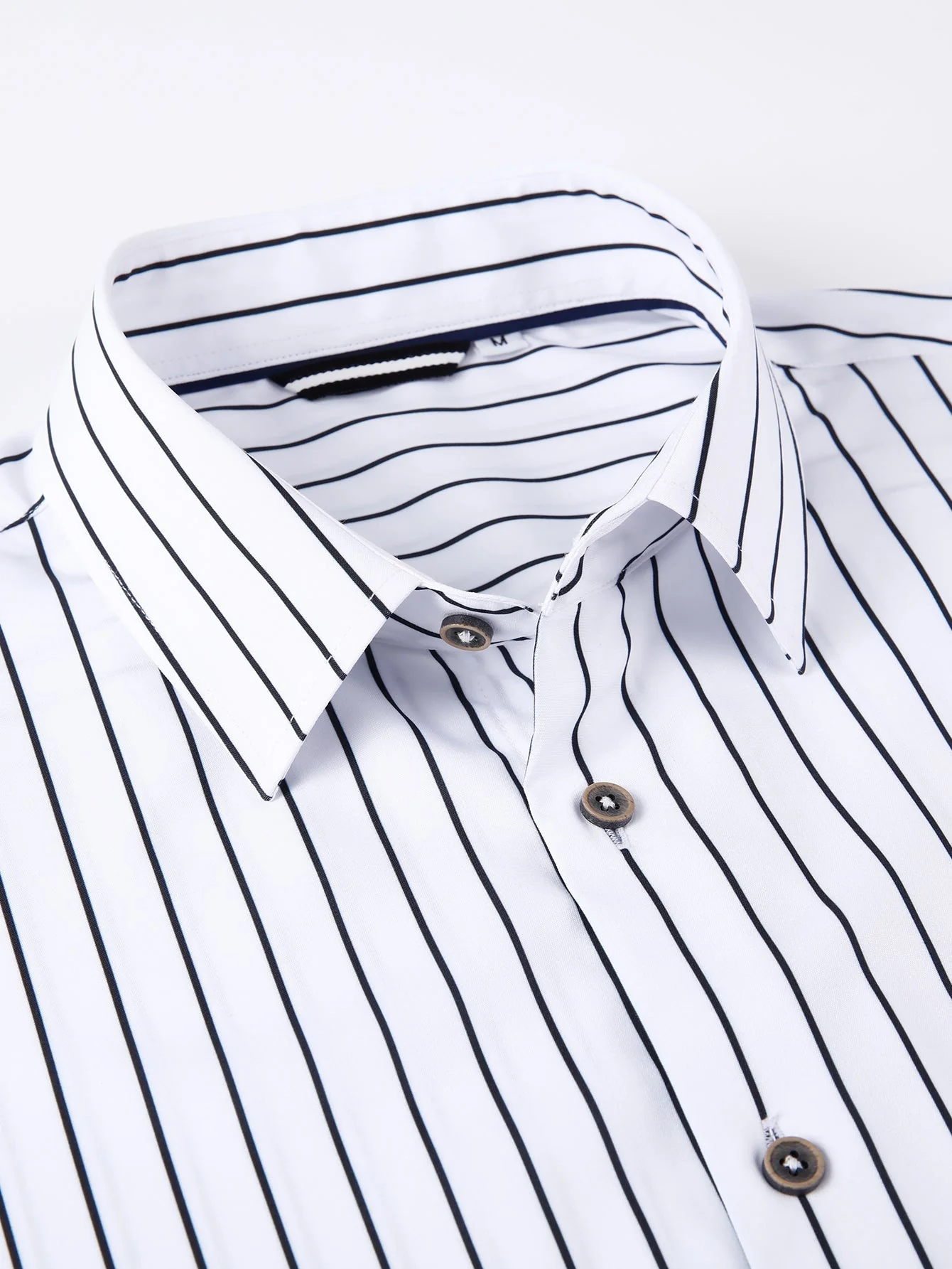 Kian® | Long Sleeve Stripe Pocket Button Up Shirt - Image 7