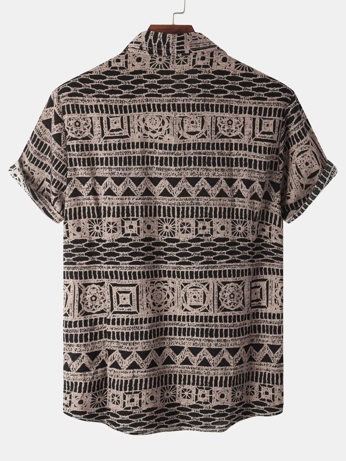 Kian® | Tribal Print Button Up Shirt - Image 4
