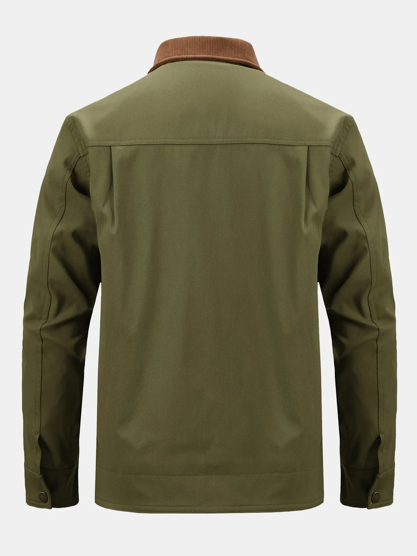 Kian | Corduroy Collar Zip Up Jacket - Image 10