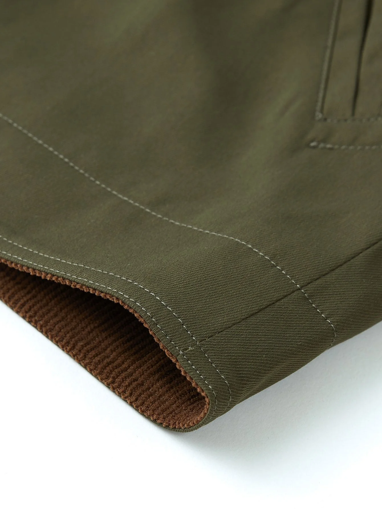 Kian | Corduroy Collar Zip Up Jacket - Image 5