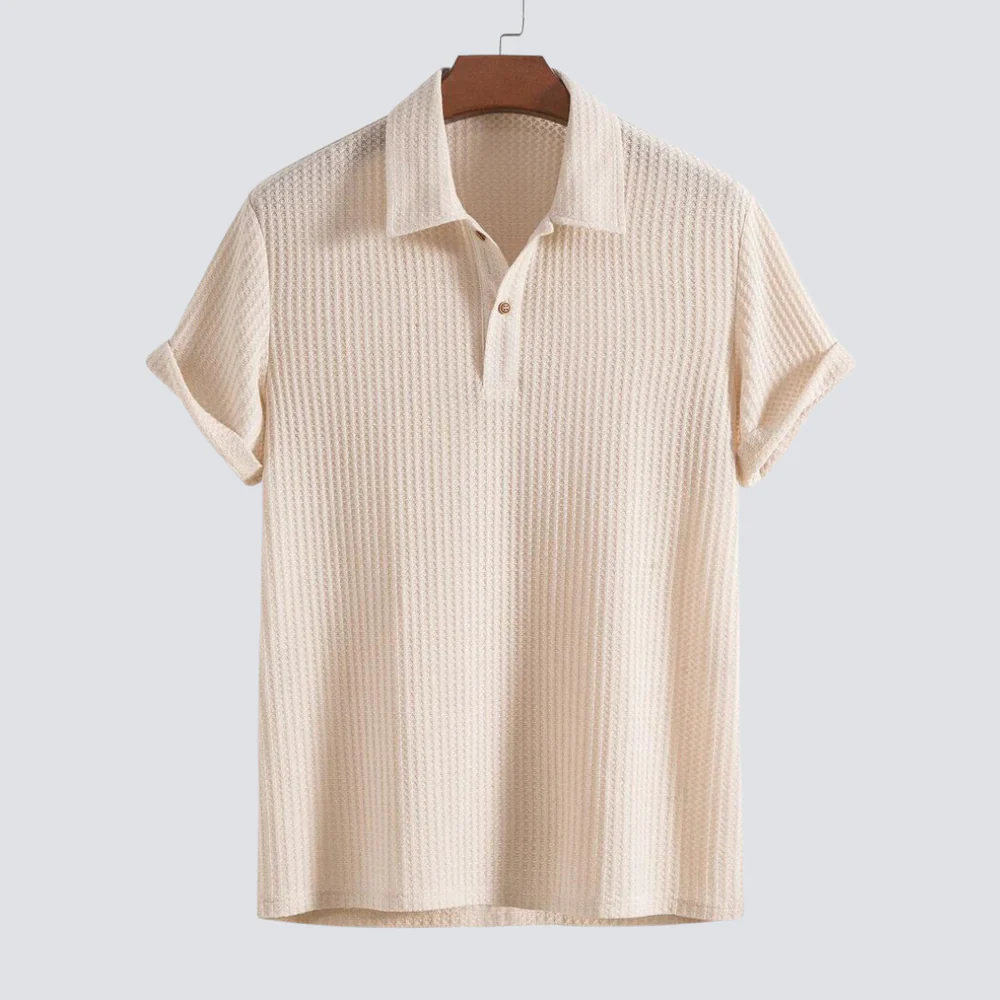 Kieran | Knitted polo shirt - Image 4