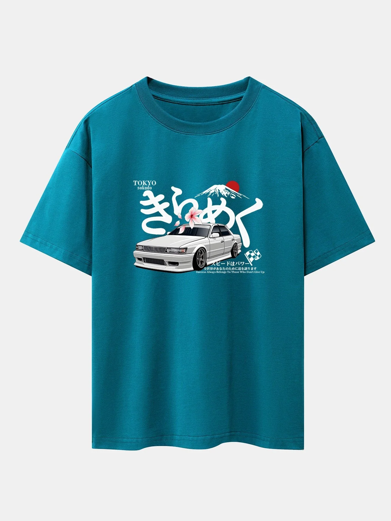 Killian® | Tokyo Mt. Fuji Car Print Drop Shoulder Oversize T-Shirt - Image 11