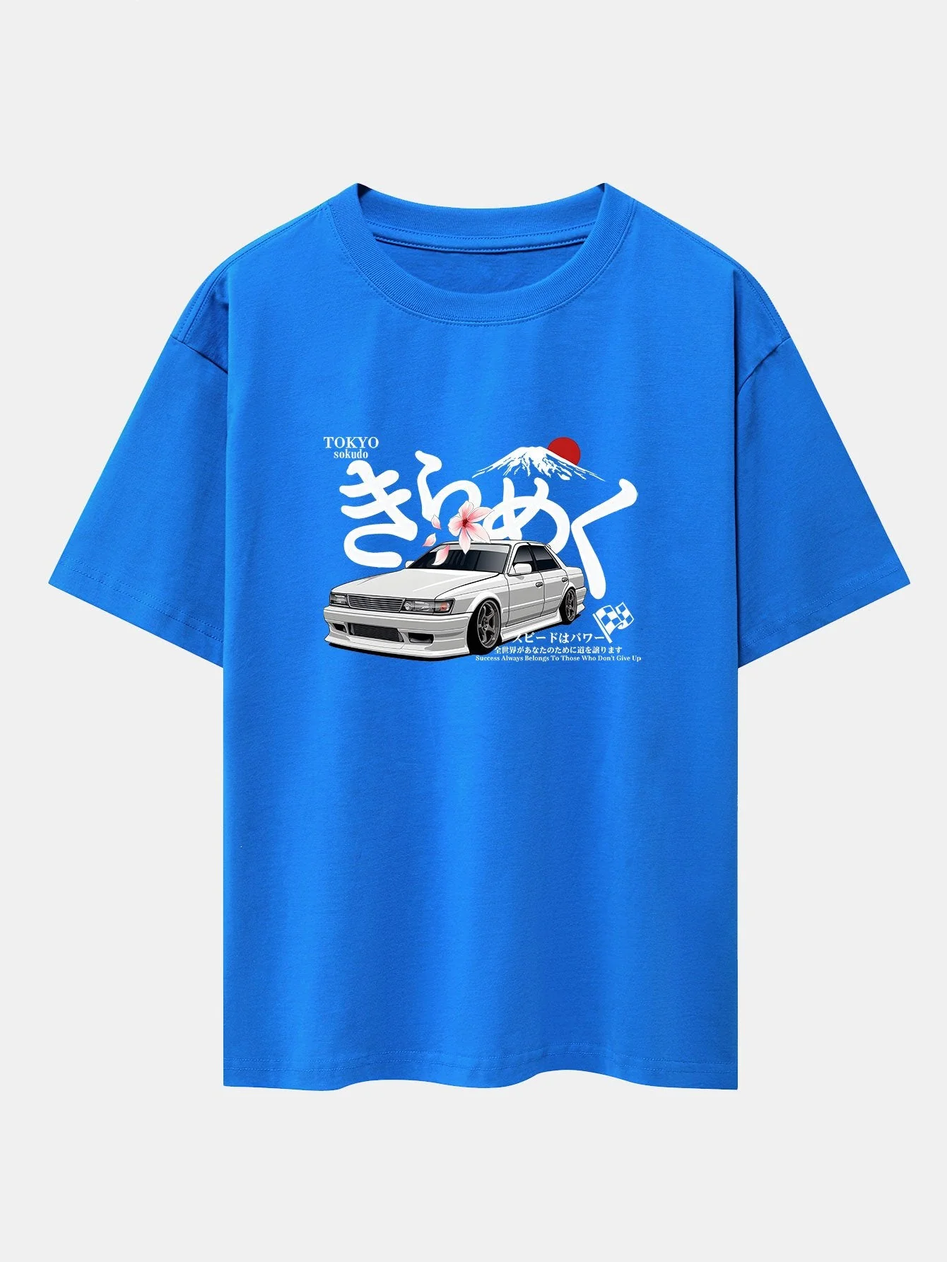 Killian® | Tokyo Mt. Fuji Car Print Drop Shoulder Oversize T-Shirt - Image 13