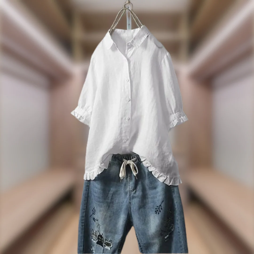 King® | Elegant Shirt In Natural Fabric - Image 2