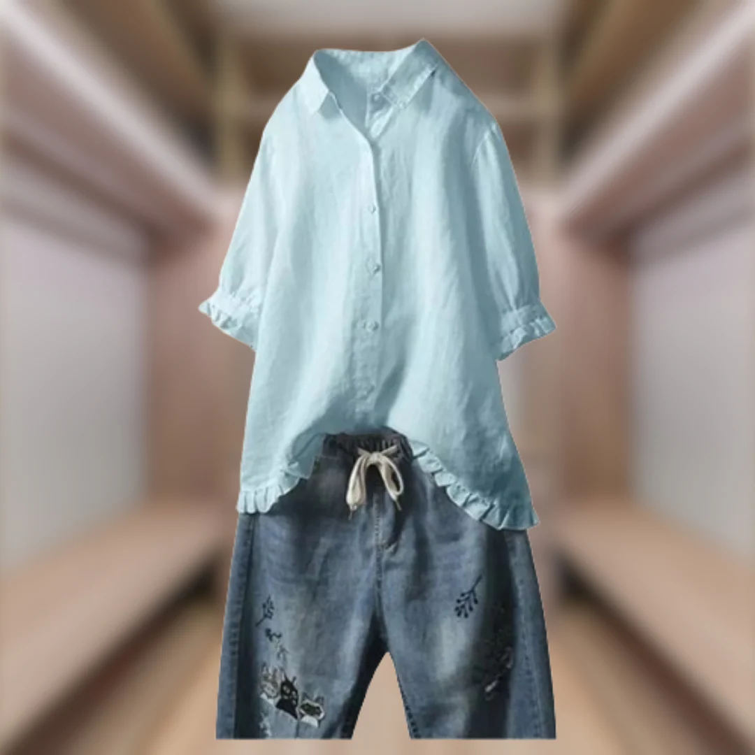 King® | Elegant Shirt In Natural Fabric - Image 3