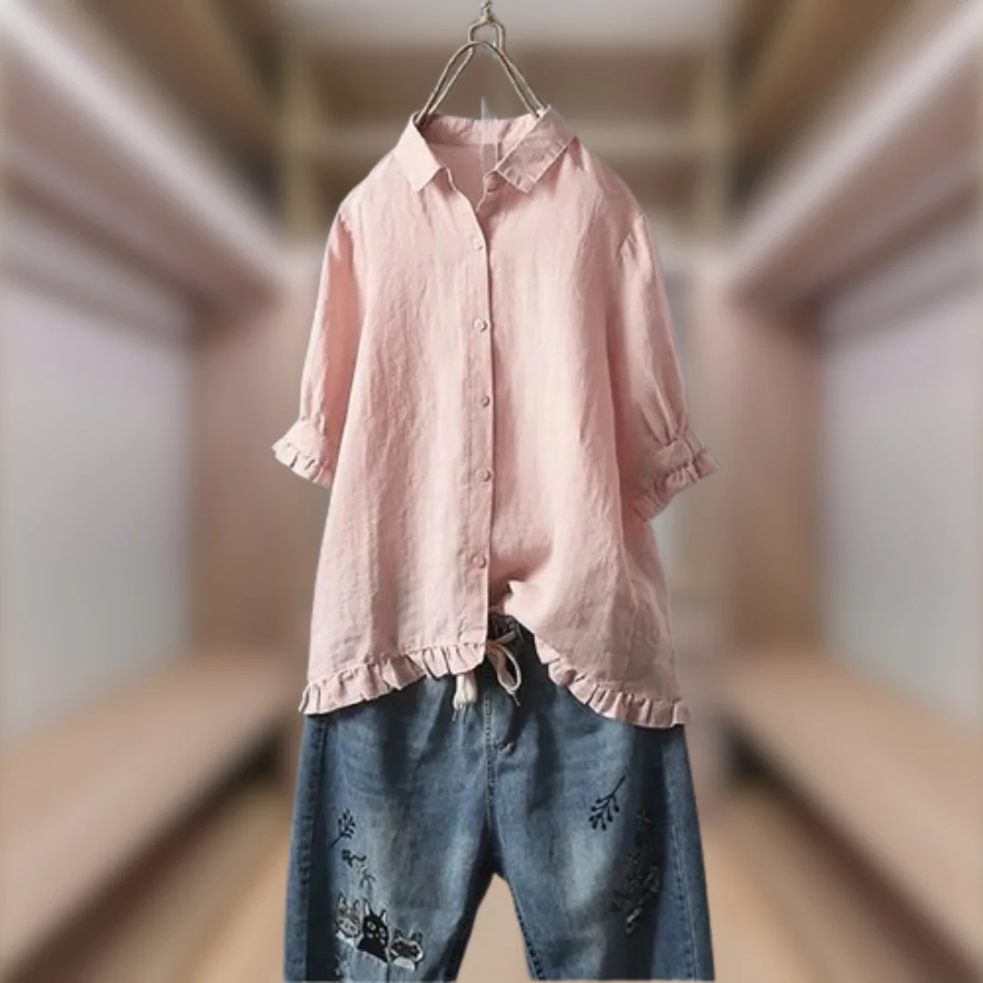 King® | Elegant Shirt In Natural Fabric - Image 5