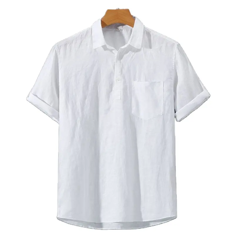 Kip® | Linen polo shirt - Image 3