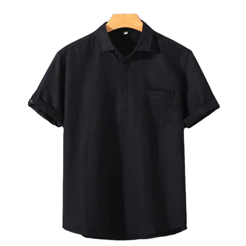 Kip® | Linen polo shirt - Image 4
