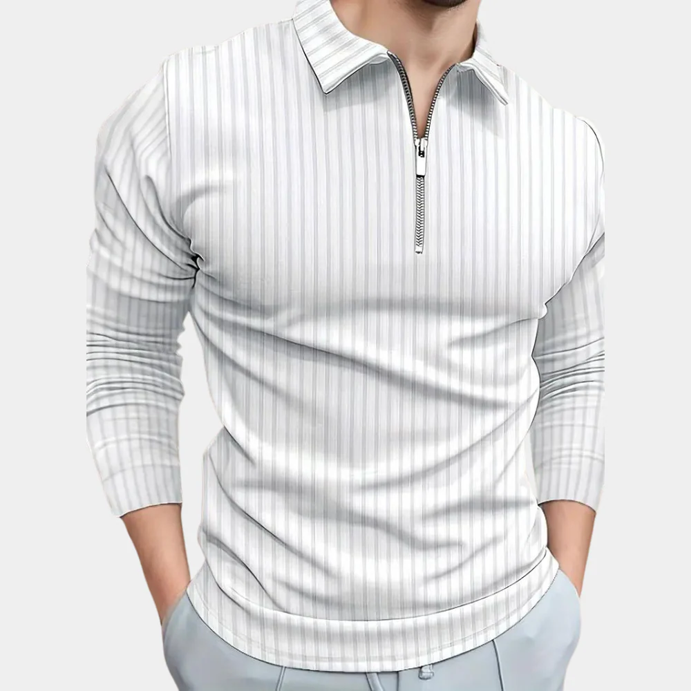Kirk® | Men'S Shirt With Long Sleeves And Zip - Image 6