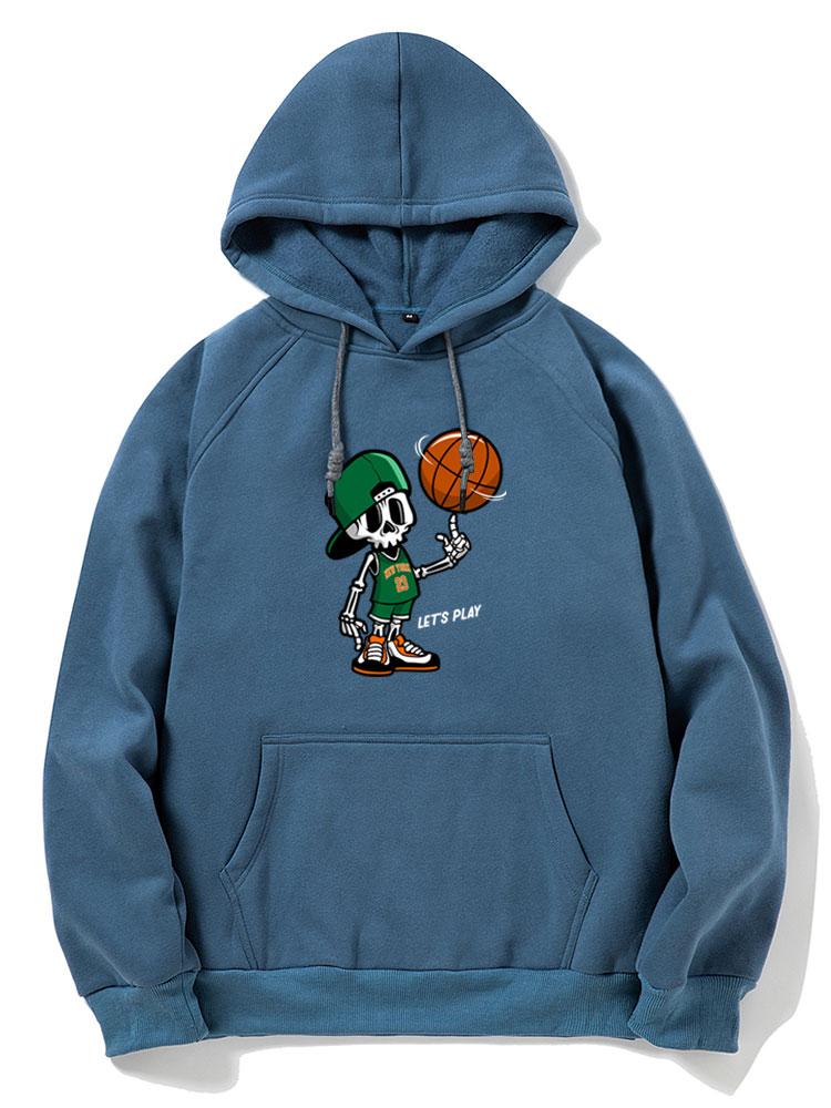 Knox | Basketball Skeleton Print Hoodie - Image 15