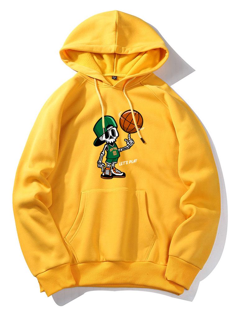 Knox | Basketball Skeleton Print Hoodie - Image 4
