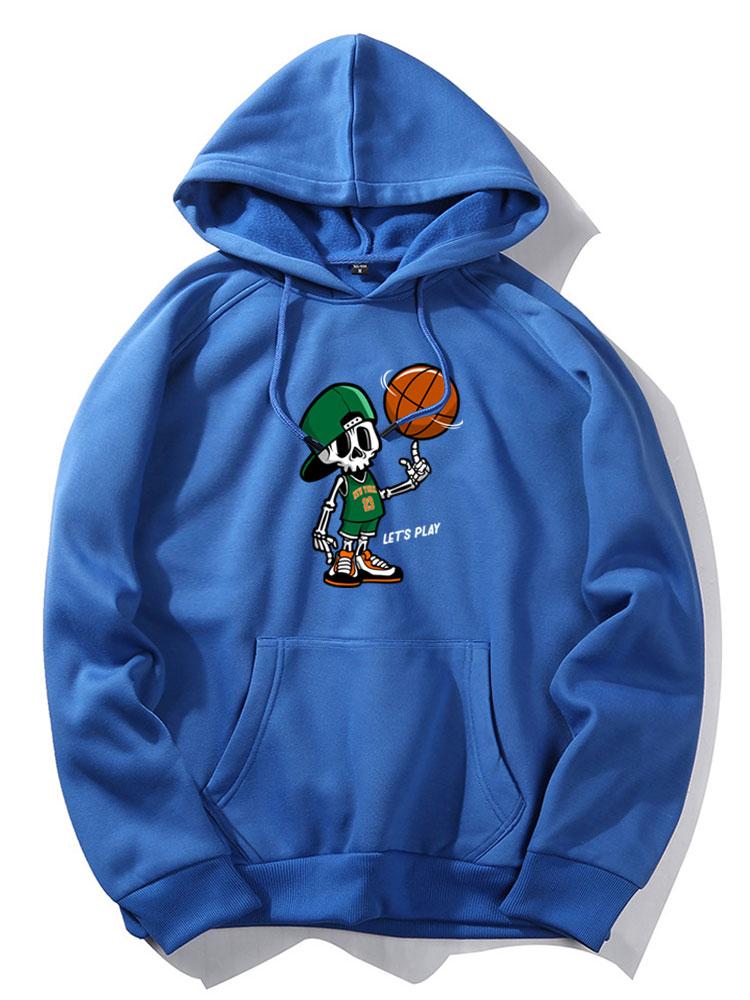 Knox | Basketball Skeleton Print Hoodie - Image 5