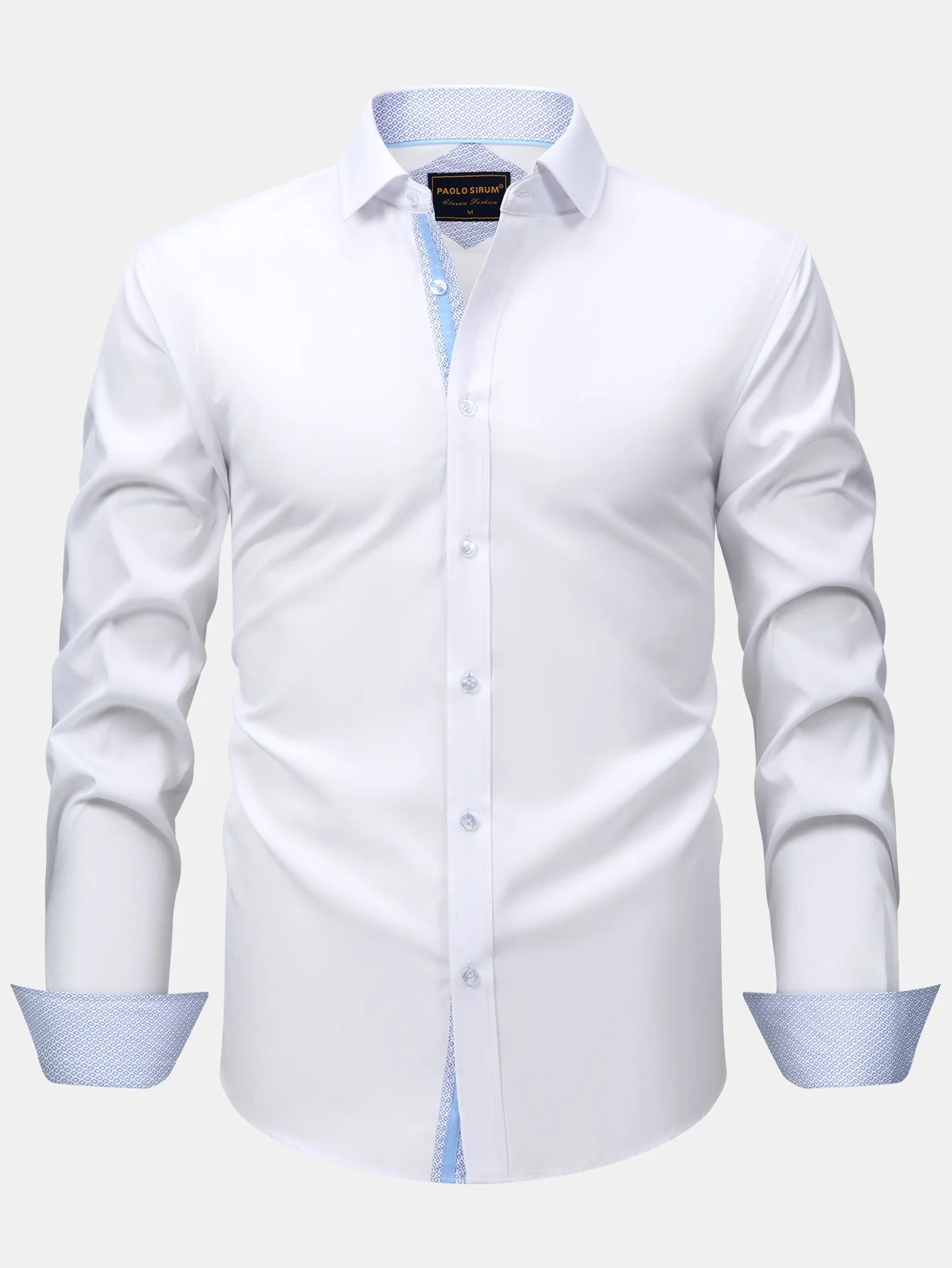 KonradĀ® | Long Sleeve Contrast Button Up Dress Shirt - Image 11