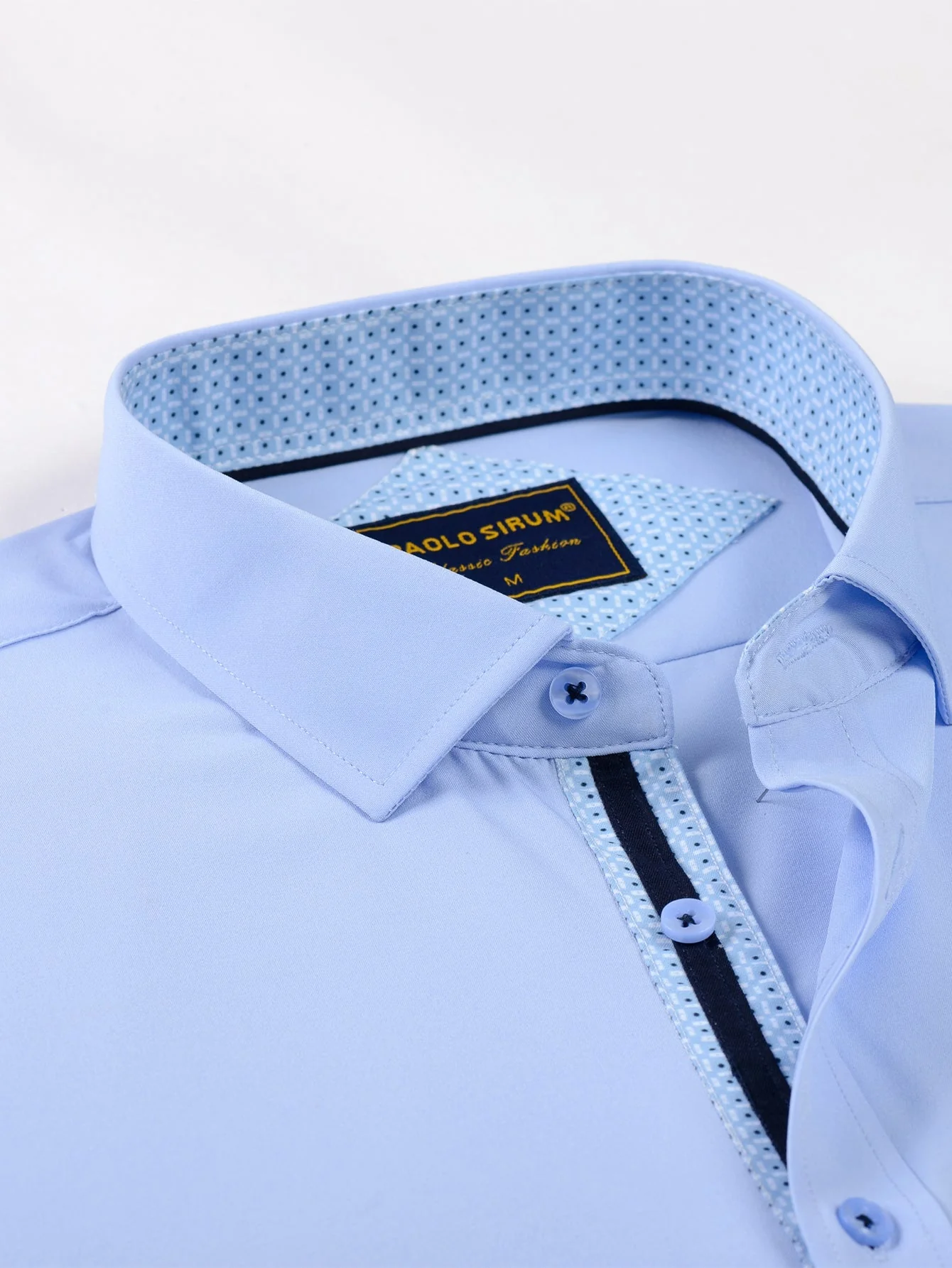 KonradĀ® | Long Sleeve Contrast Button Up Dress Shirt - Image 17