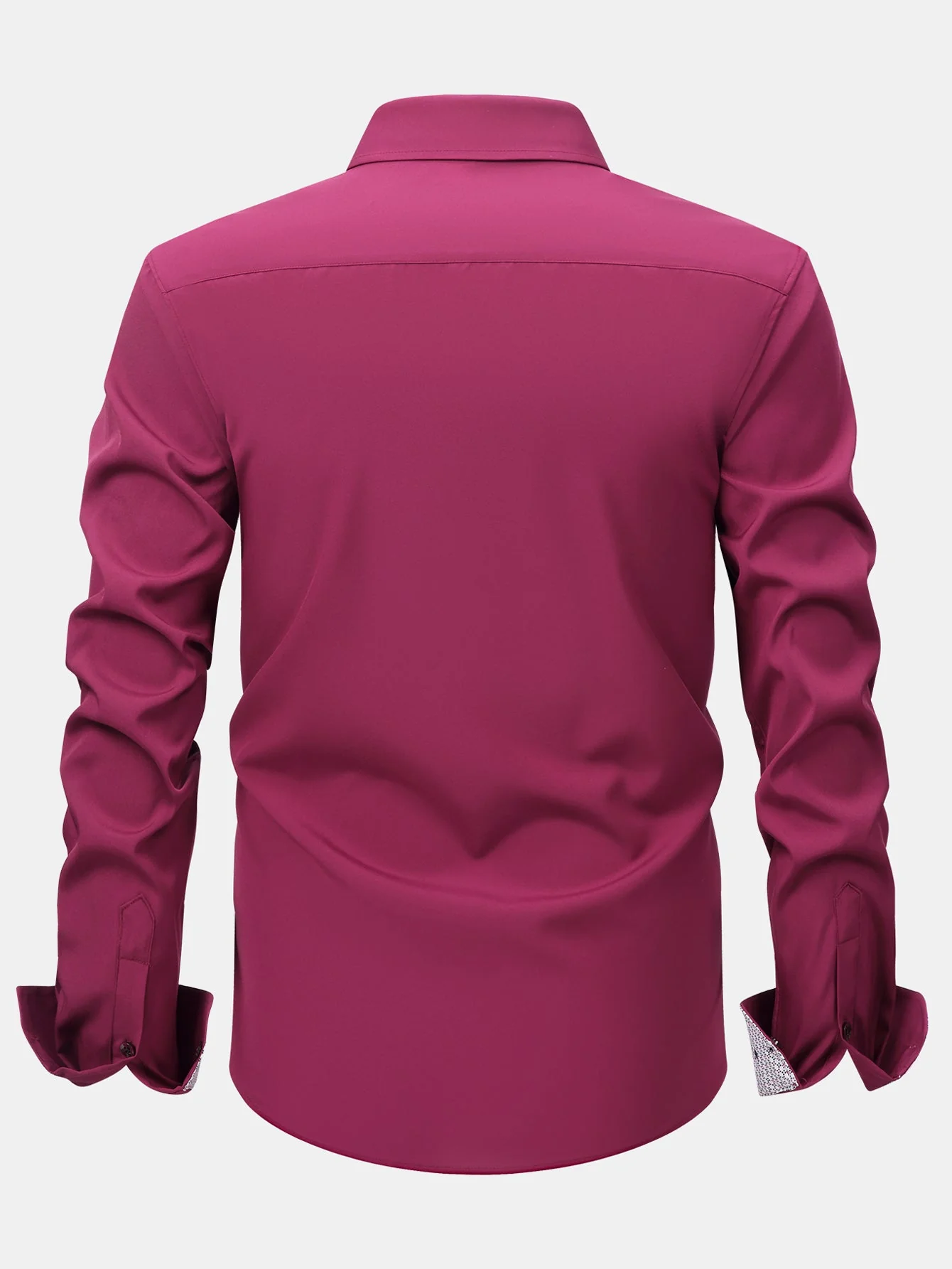 KonradĀ® | Long Sleeve Contrast Button Up Dress Shirt - Image 8