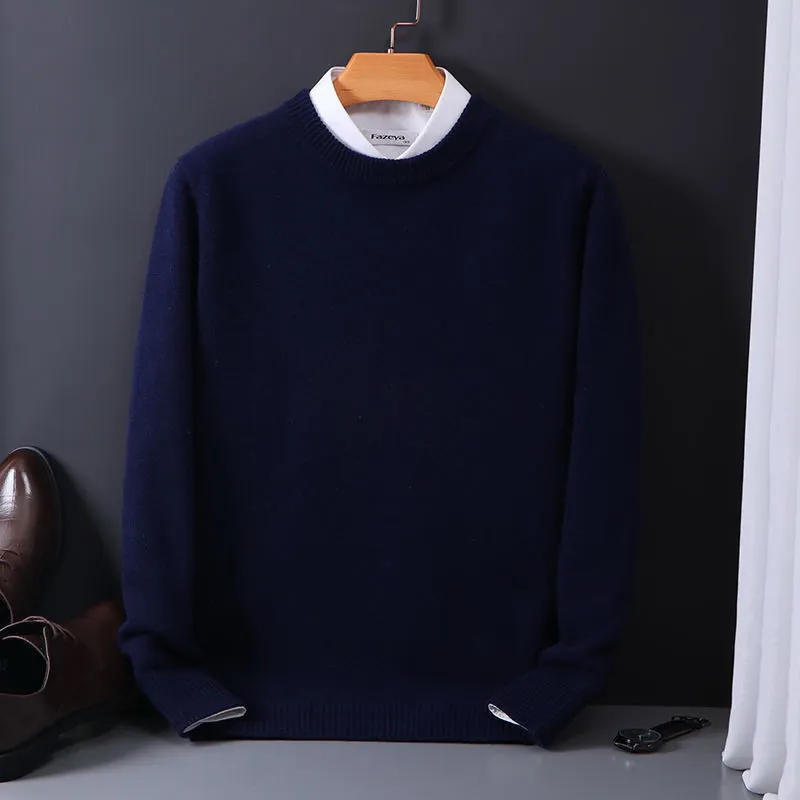Krish | Soft knitted round neck sweater for men - Image 11