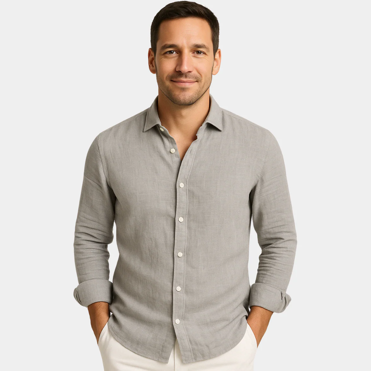 Kristofer® | Elegant Shirt In Cotton And Linen