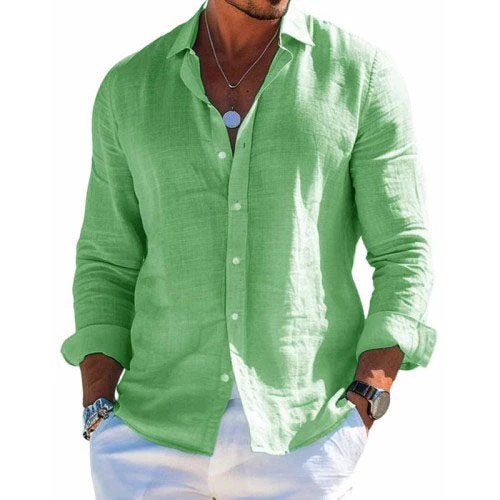 Kristofer® | Elegant Shirt In Cotton And Linen - Image 9