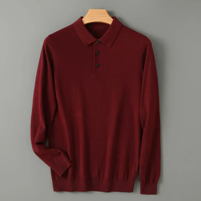 Kristoff® | Polo Shirt In 100% Merino Wool - Image 10