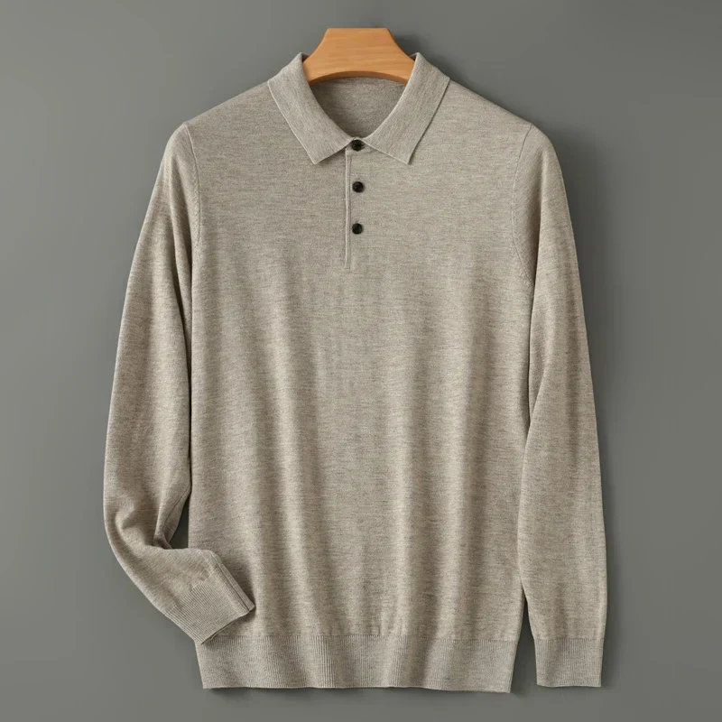 Kristoff® | Polo Shirt In 100% Merino Wool - Image 2