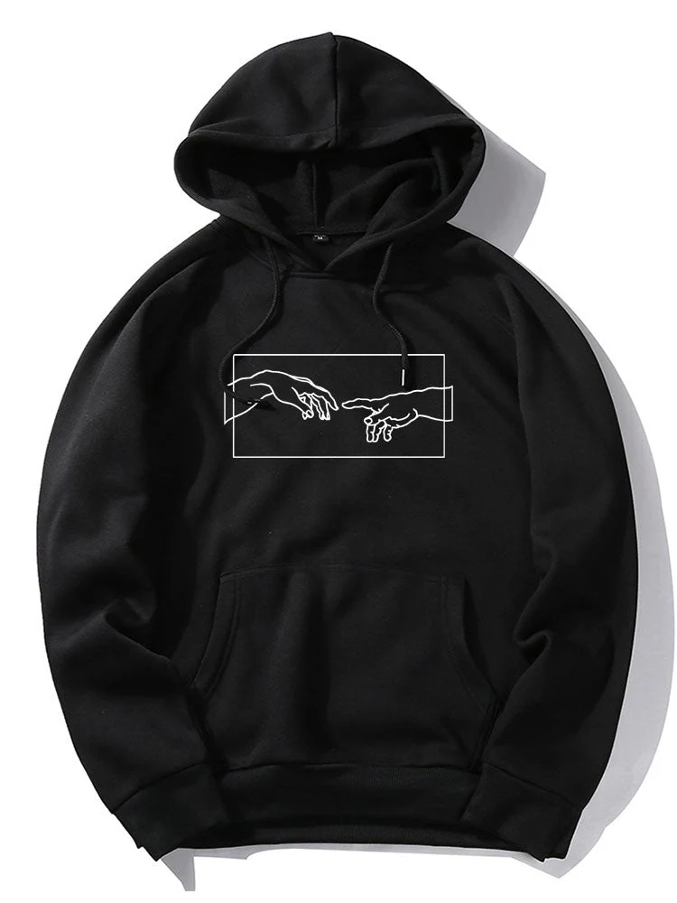 Kyle | Hand Line Print Hoodie - Image 2