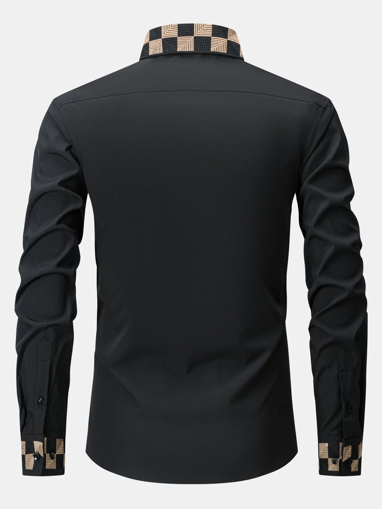Laban® | Long Sleeve Embroidered Hidden Buttons Placket Shirt - Image 2