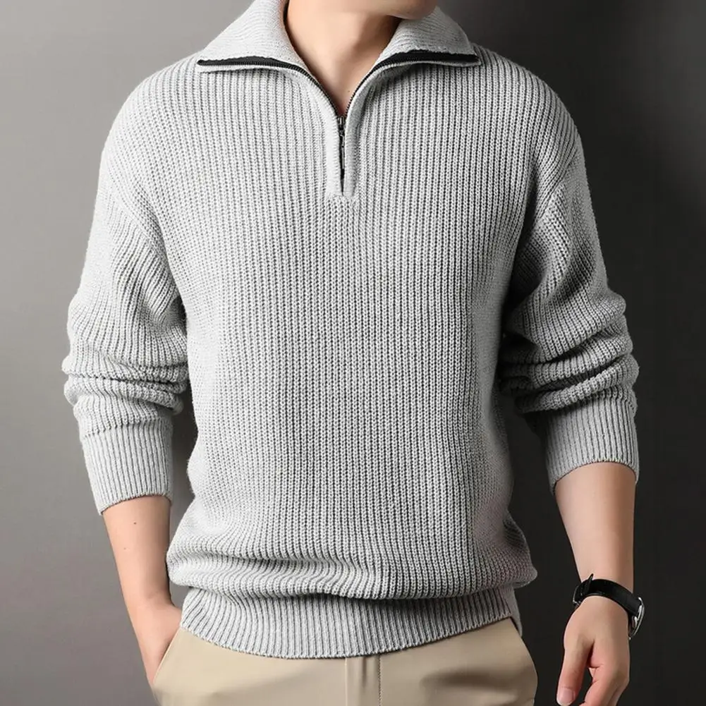 Lachlan® | Men'S Zip Collar Sweater - Image 4