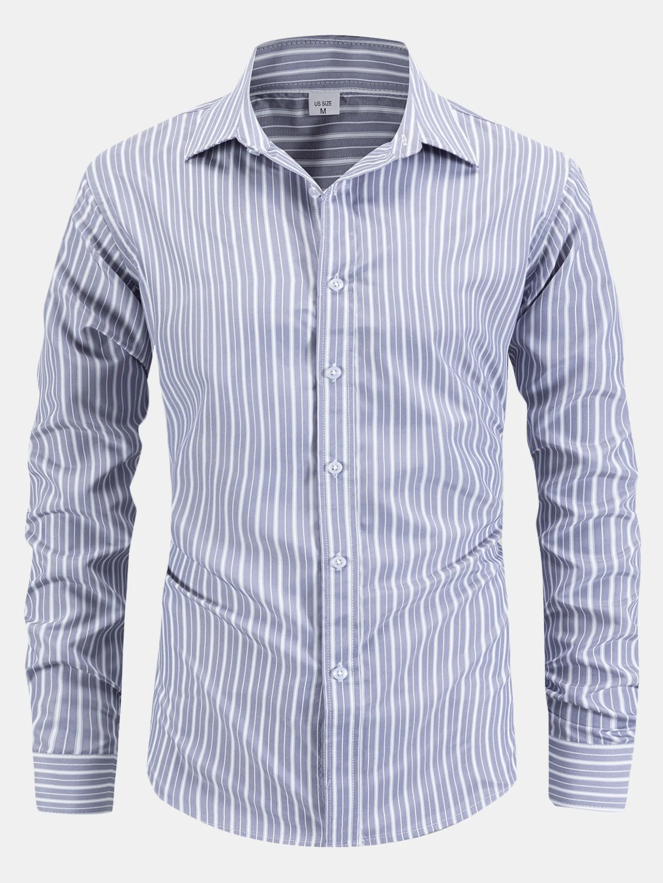 Ladislao® | Long Sleeve Stripe Button Up Shirt - Image 3