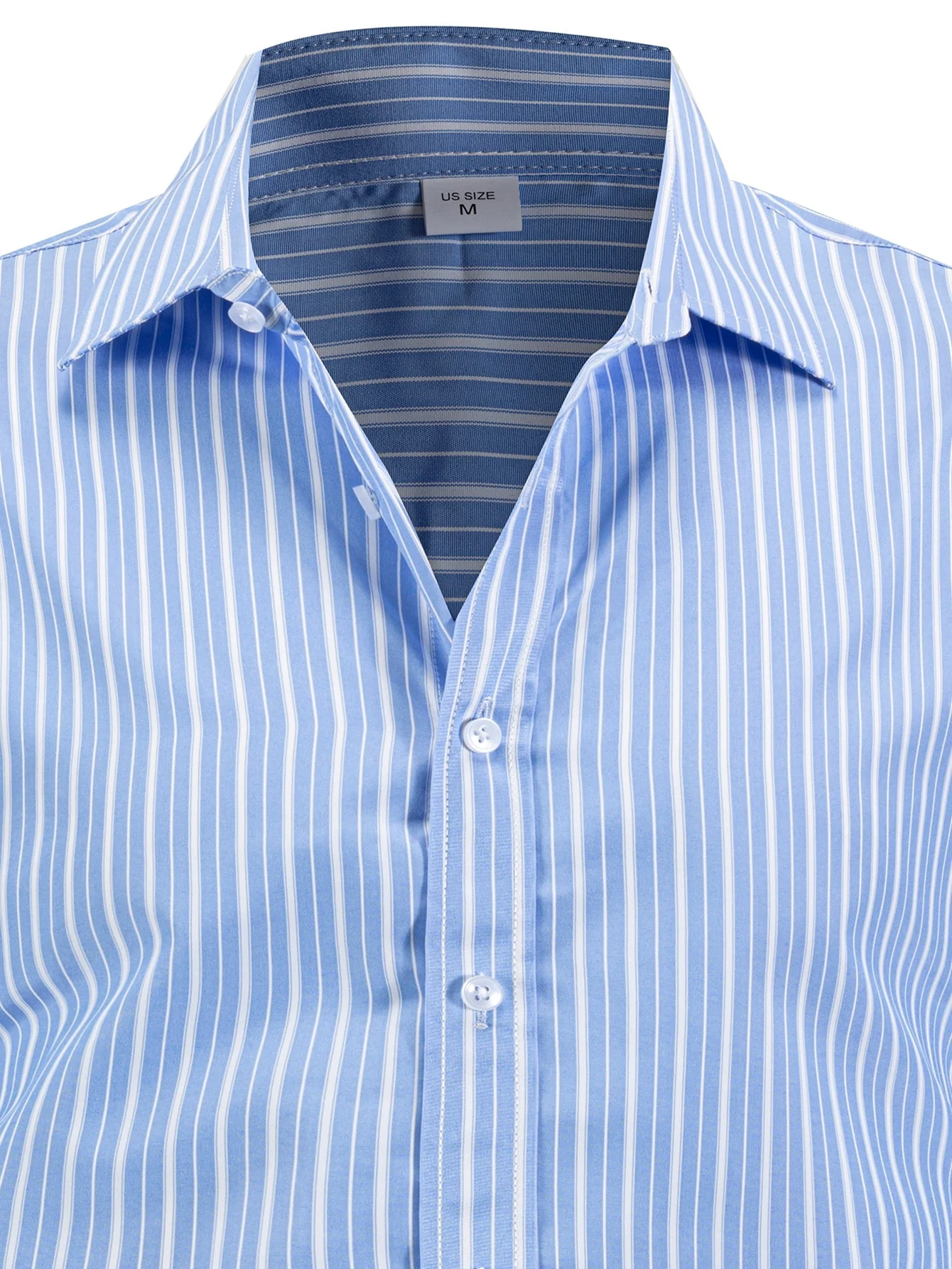 Ladislao® | Long Sleeve Stripe Button Up Shirt - Image 7