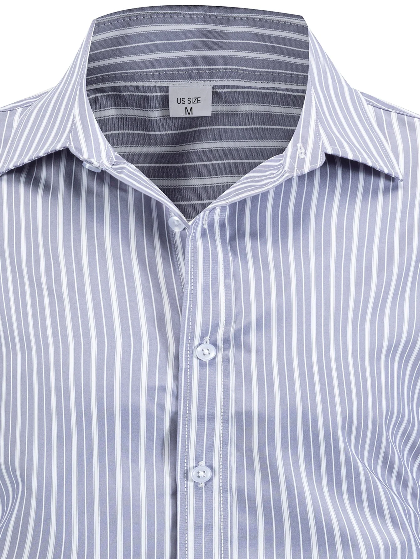 Ladislao® | Long Sleeve Stripe Button Up Shirt - Image 8