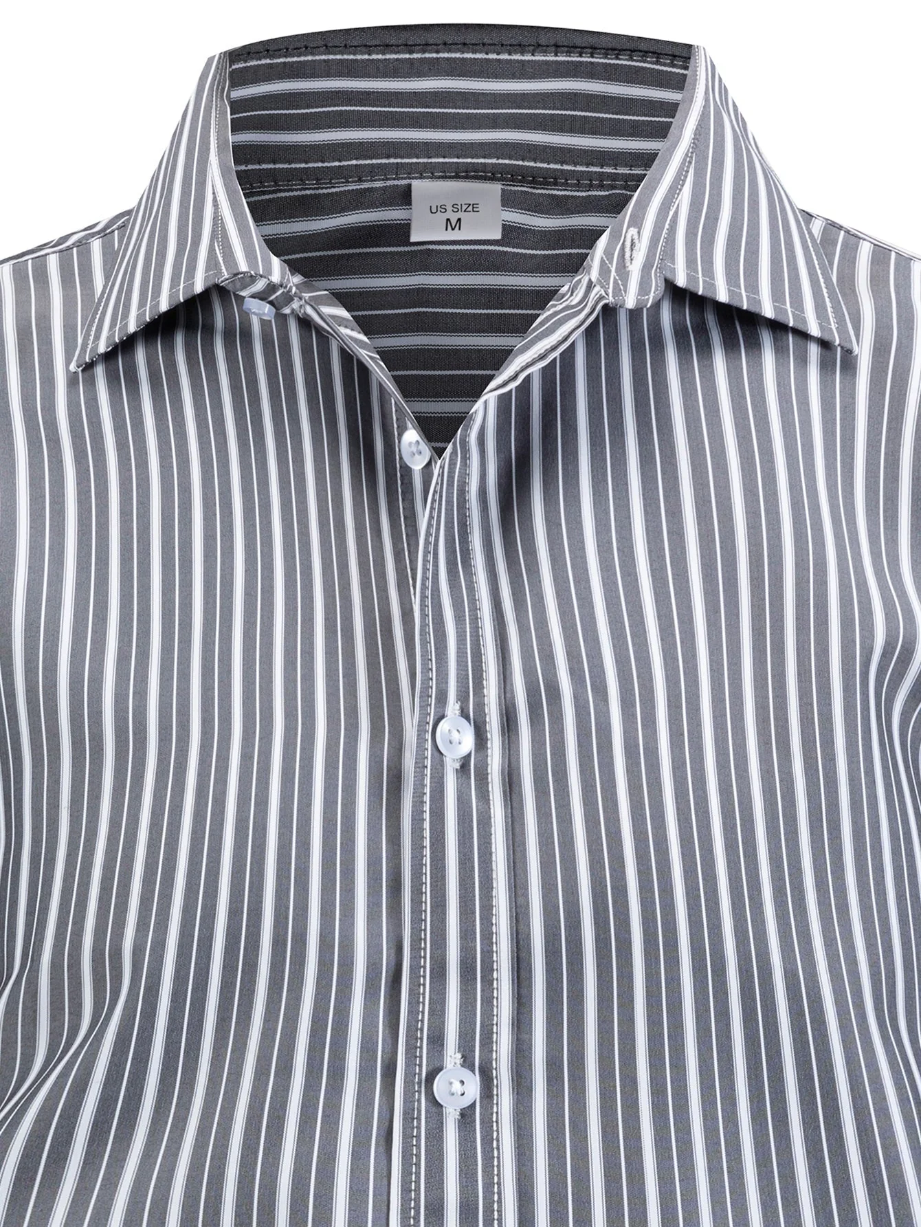 Ladislao® | Long Sleeve Stripe Button Up Shirt - Image 9