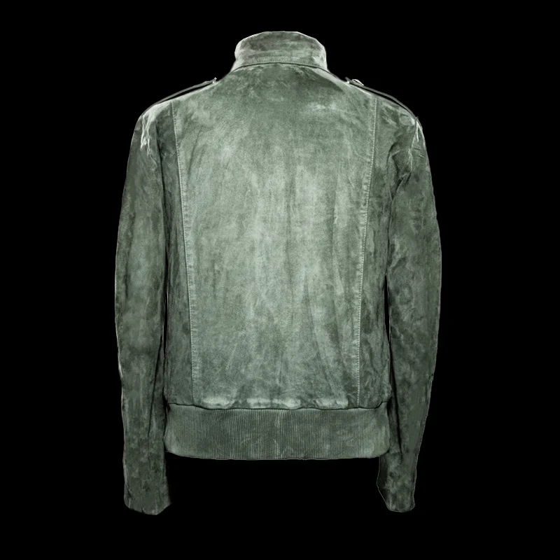Lael | Retro suede jacket with lapels and breast pocket - Image 5