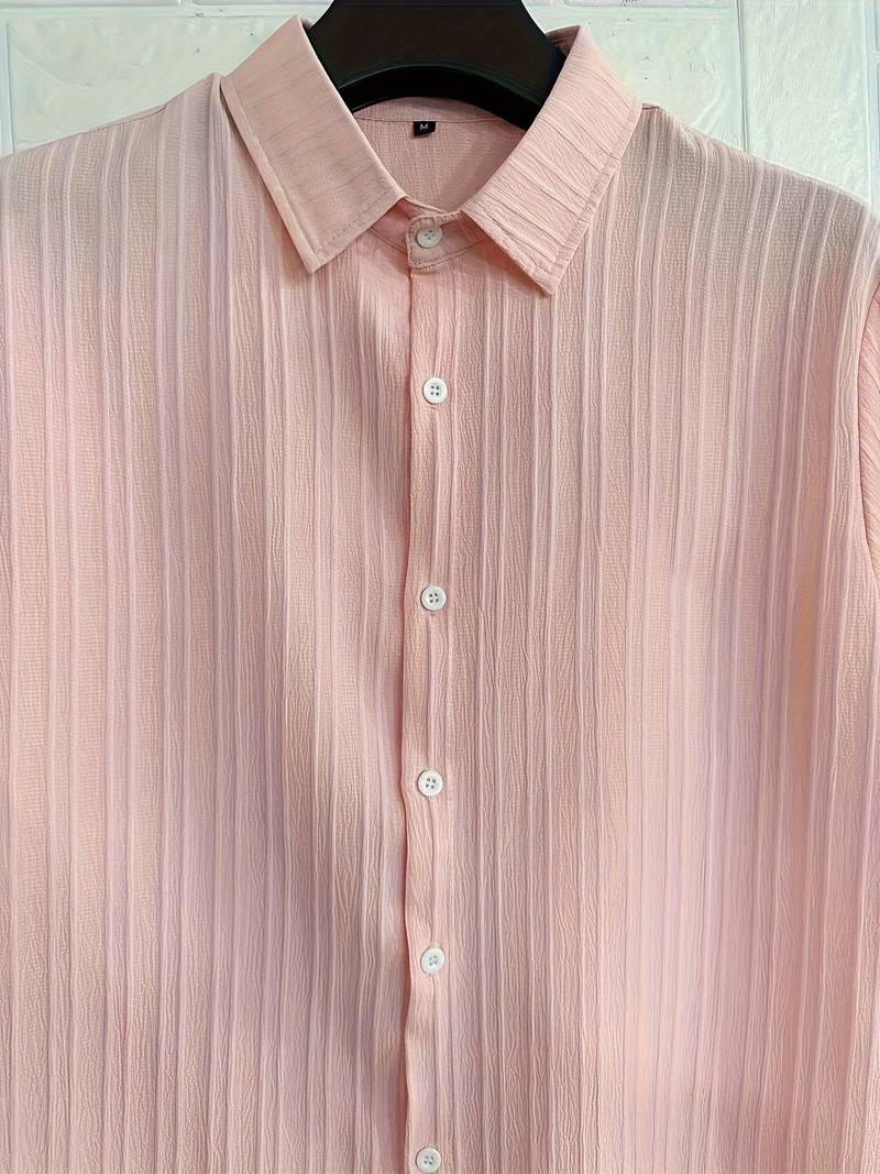 Lafayette® | Ribbed Short-Sleeved Blouse With Button Placket - Image 14