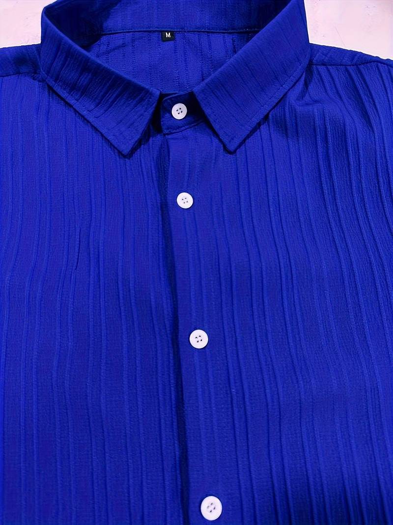 Lafayette® | Ribbed Short-Sleeved Blouse With Button Placket - Image 3